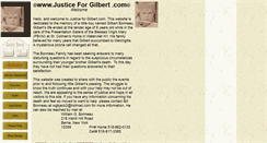 Desktop Screenshot of justiceforgilbert.com