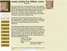 Tablet Screenshot of justiceforgilbert.com